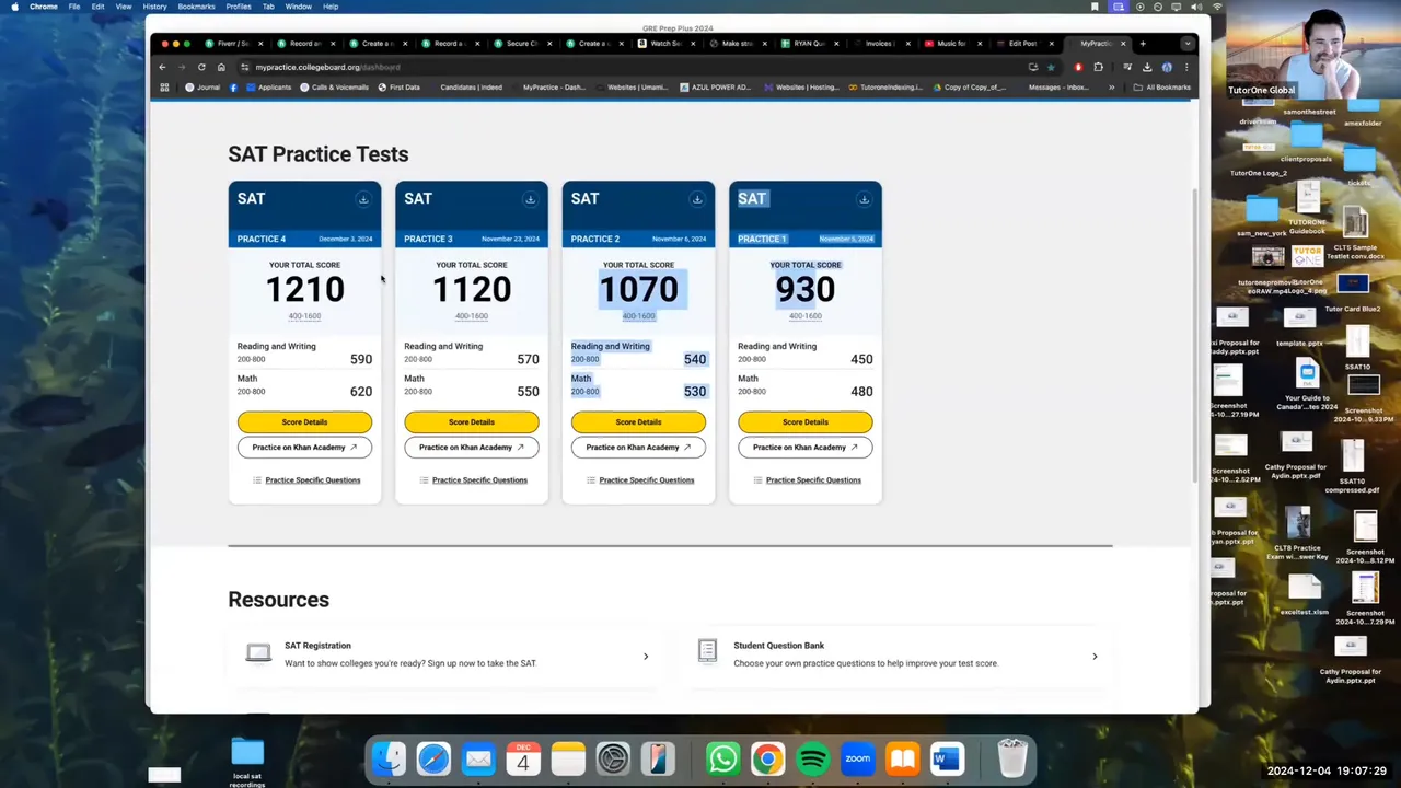 Ryan's Score Progression testimonial